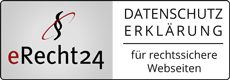 Logo eRecht24 Datenschutzerklärung für rechtssichere Webseiten